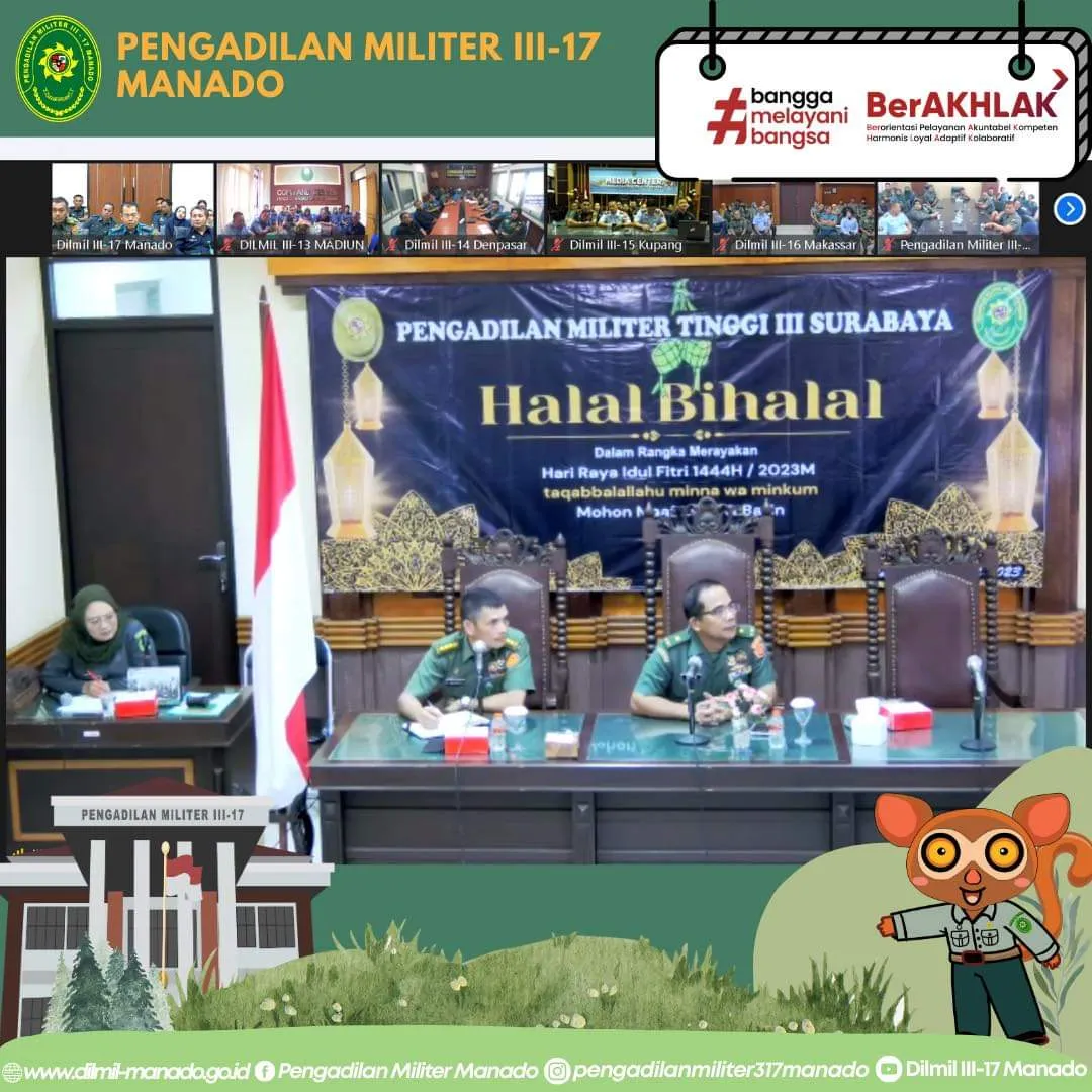 PENGADILAN MILITER TINGGI III-SURABAYA LAKSANAKAN ACARA HALAL BI HALAL
